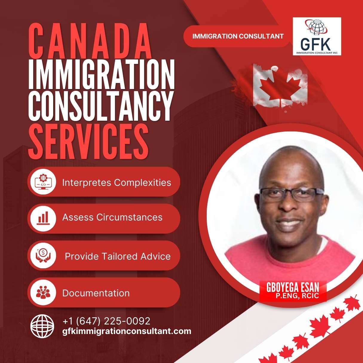 Canadian Immigration Consultant - GFK Immigration Consultant