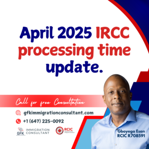 April 2025 IRCC processing time update