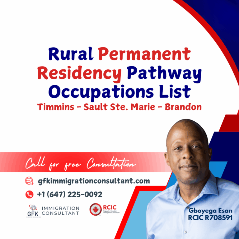 Rural Permanent Residency Pathway Occupations List