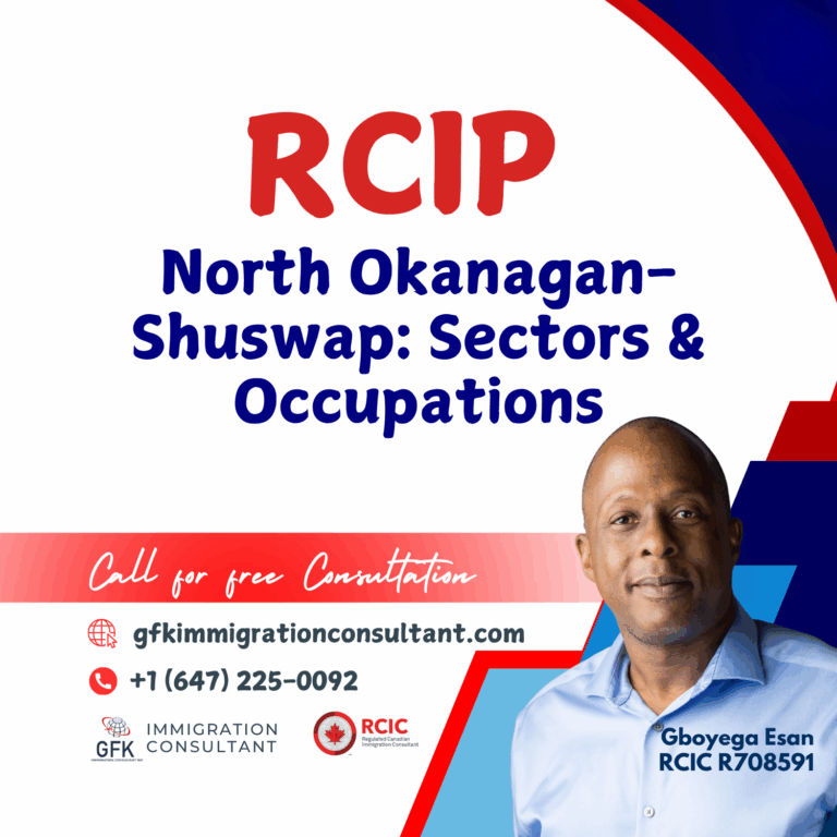 RCIP North Okanagan Shuswap Sectors & Occupations