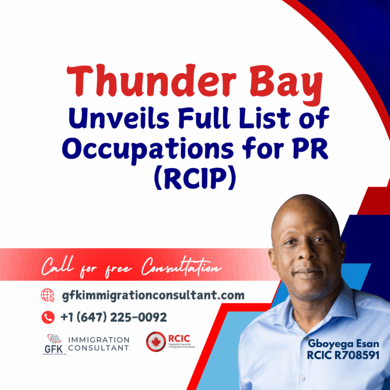 Thunder Bay Unveils Full List of Occupations for PR (RCIP)