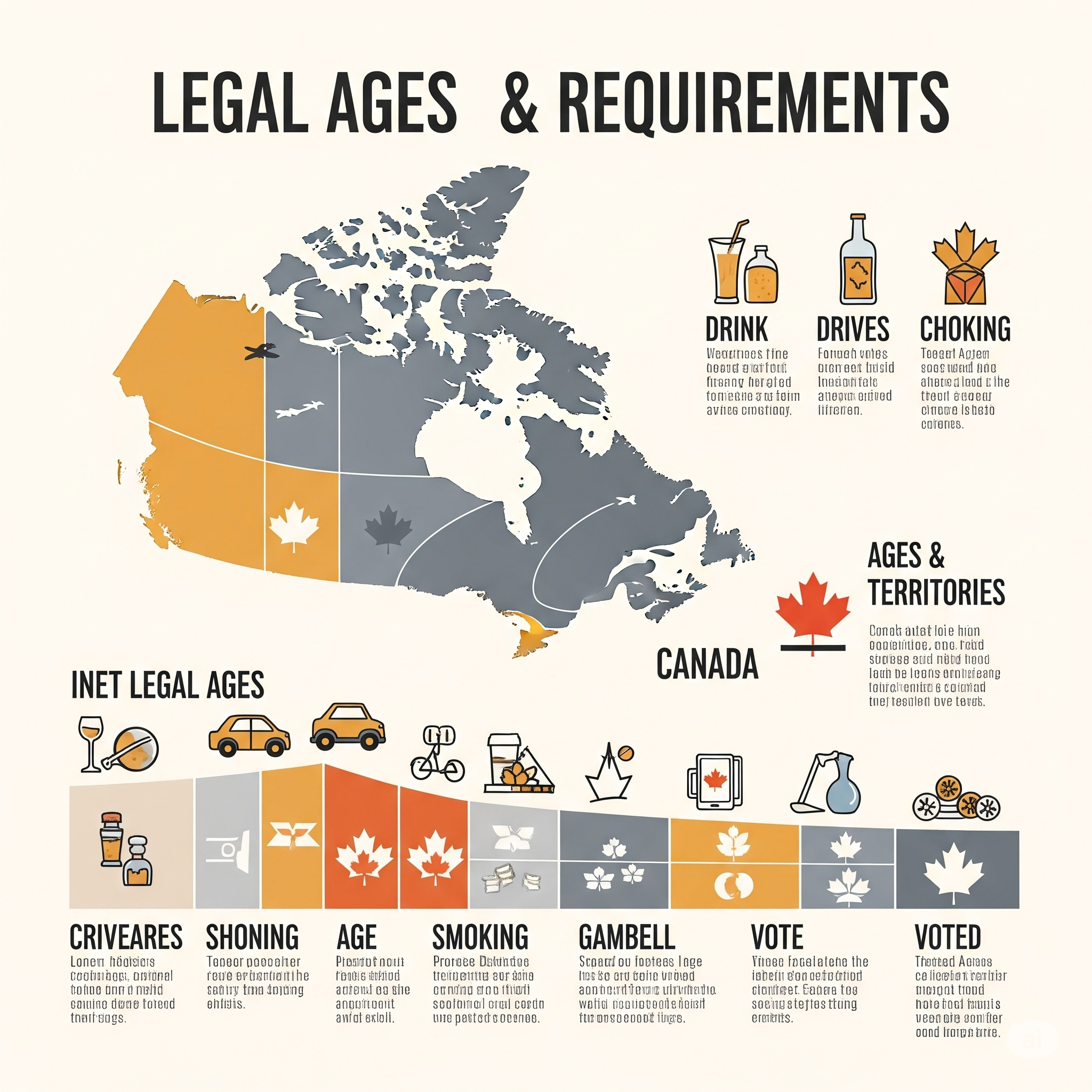 Canada's varying legal age requirements