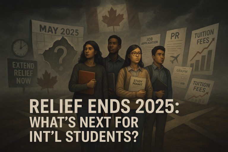 Canada student relief ends May 2025