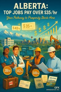 Alberta: Top jobs pay over $35/hr