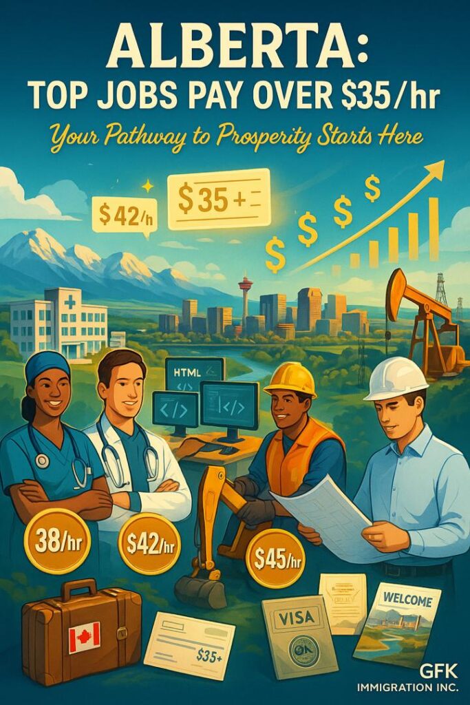 Alberta: Top jobs pay over $35/hr