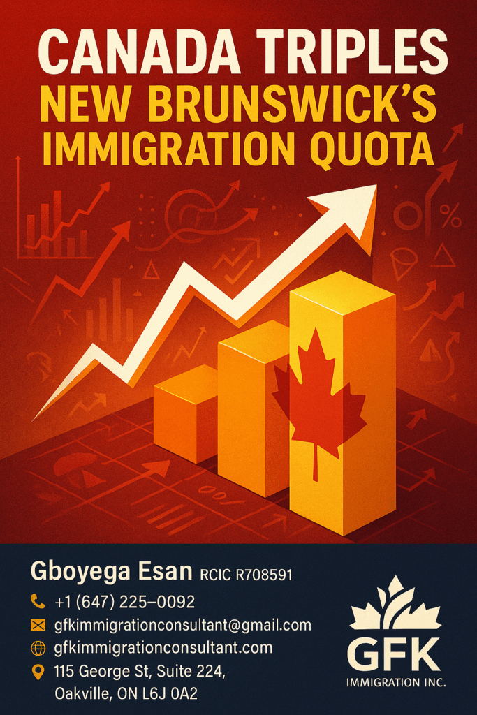 Canada triples New Brunswick's immigration