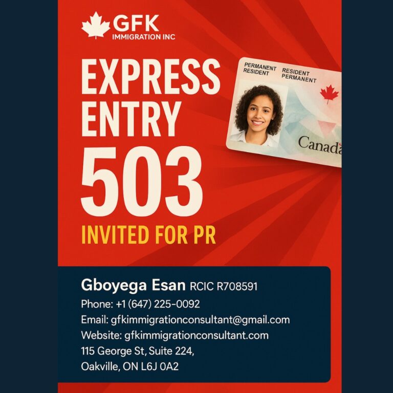Express Entry 503 invited for PR