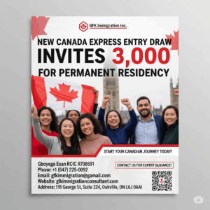 Express Entry Draw Invites 3000 For PR