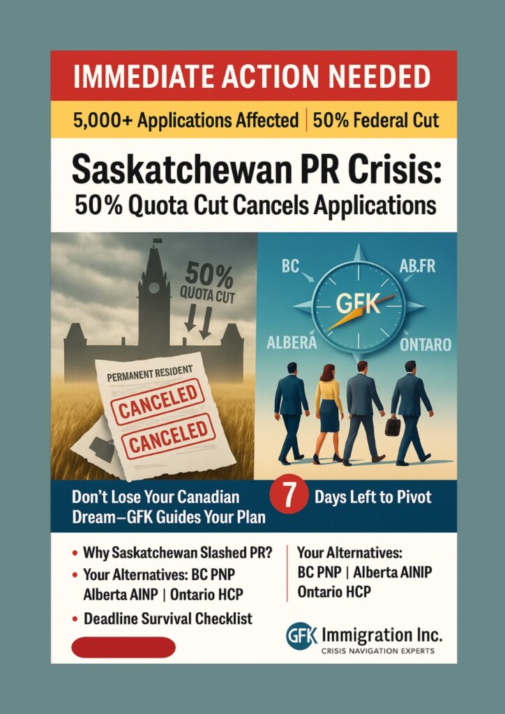 Saskatchewan Canceling PR Applications Due To 50% Quota Cut By Feds