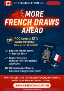 More French draws for 12% Francophone PRs