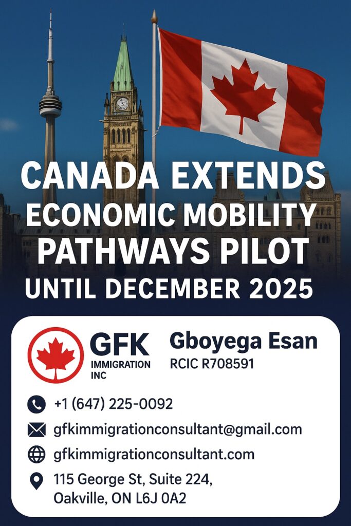 Canada Extends Economic Mobility Pathways Pilot Until December 2025"