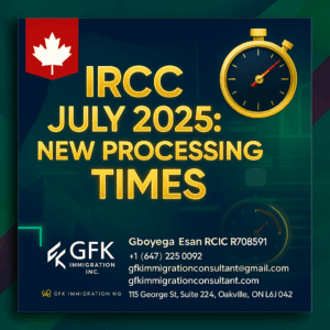 IRCC July 2025 New Processing Times
