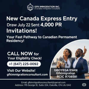 New Canada Express Entry Draw On July 22