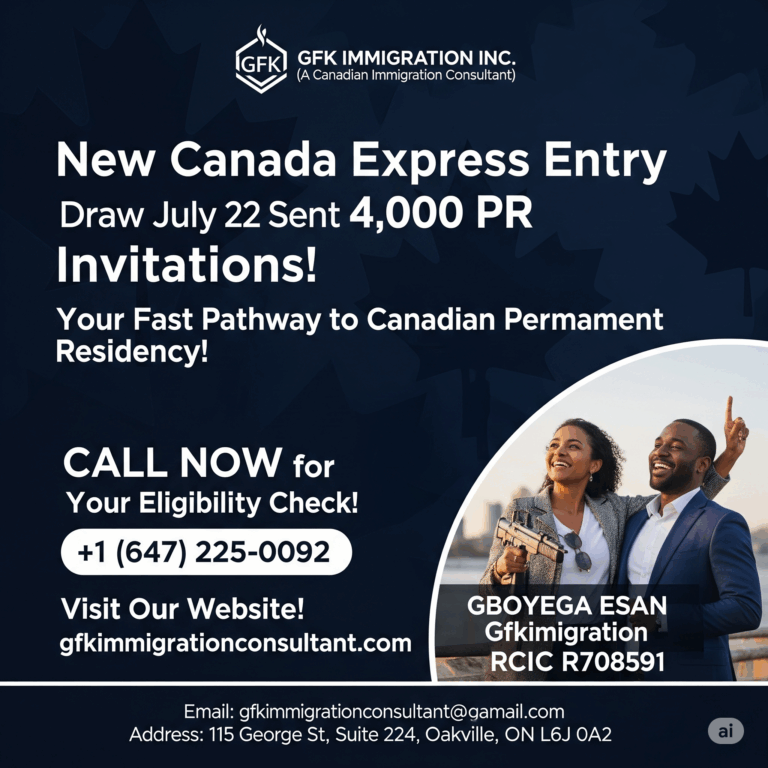 New Canada Express Entry Draw On July 22