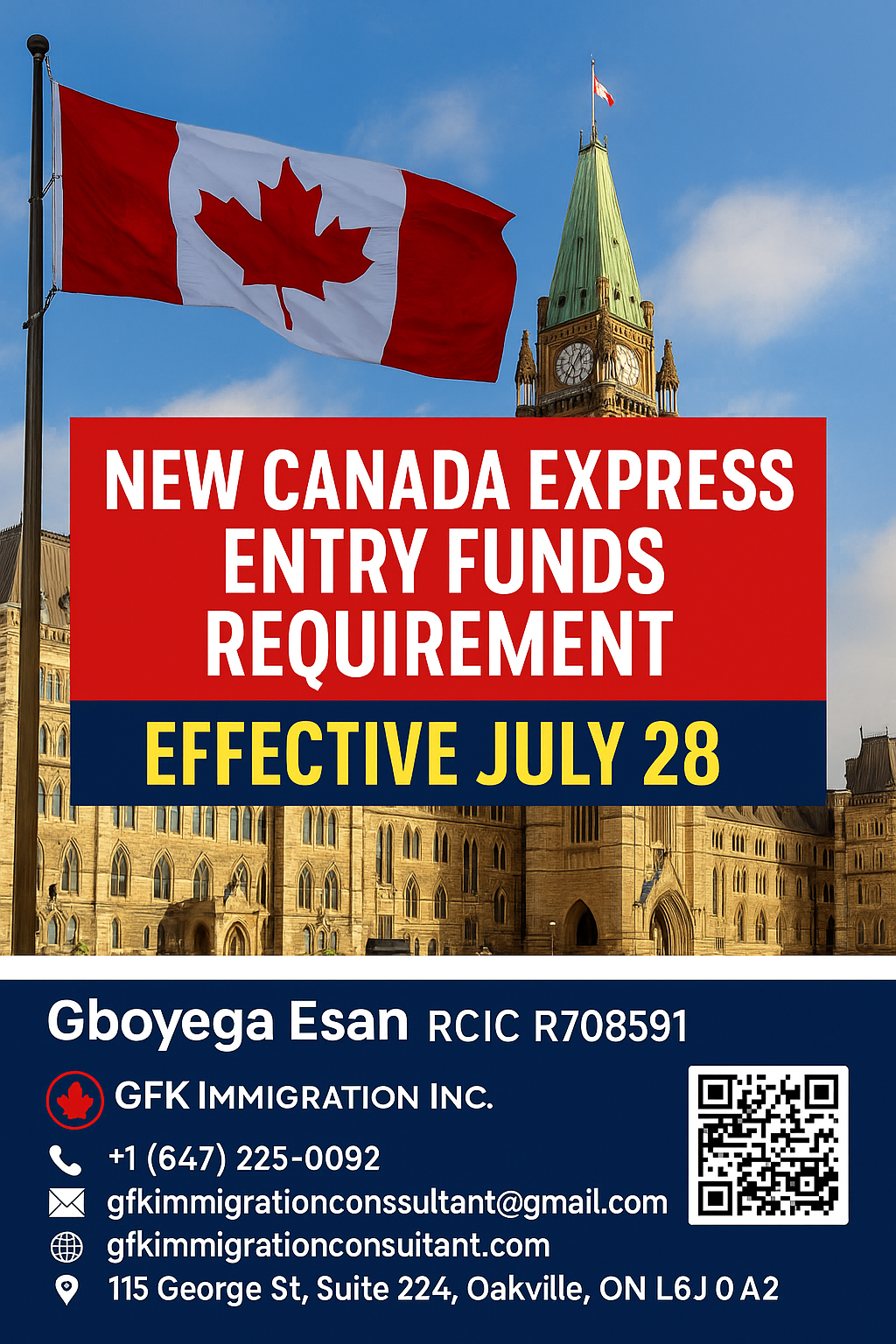New Canada Express Entry Funds Requirement Effective July 28