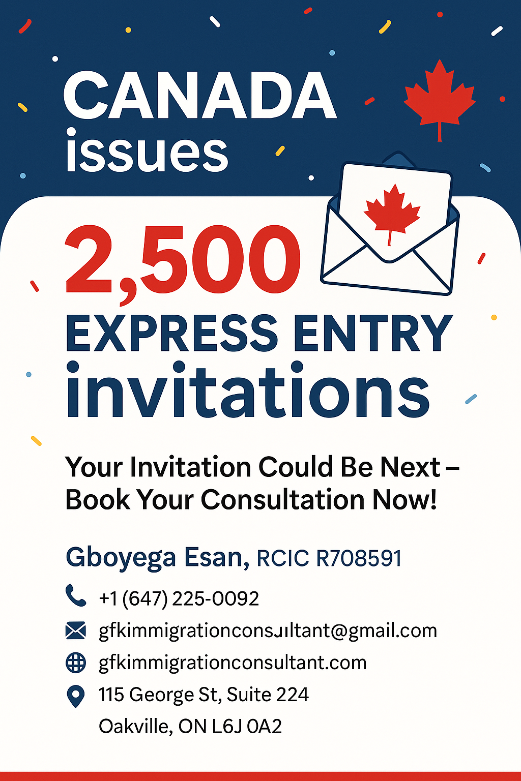Canada Issues 2,500 Express Entry Invitations