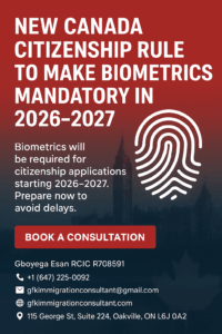New Canada Citizenship Rule To Make Biometrics Mandatory