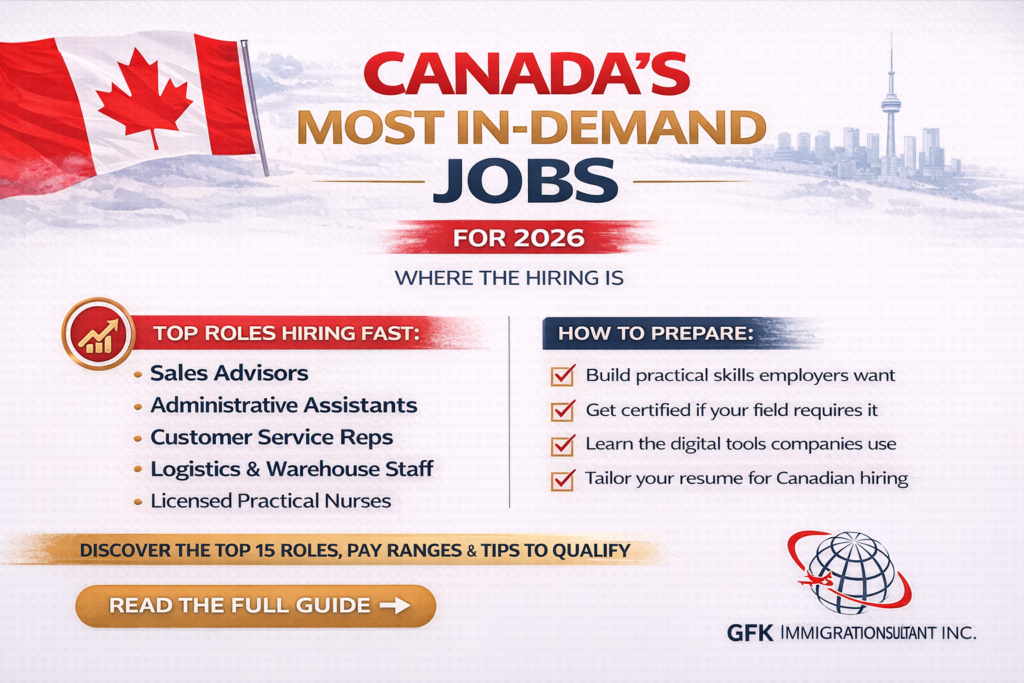Most In-Demand Jobs in Canada 2026 — Top 15 Roles