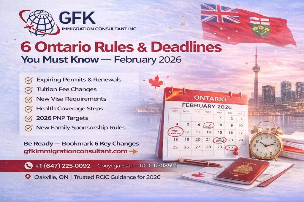 6 Ontario rules & deadlines you need to know