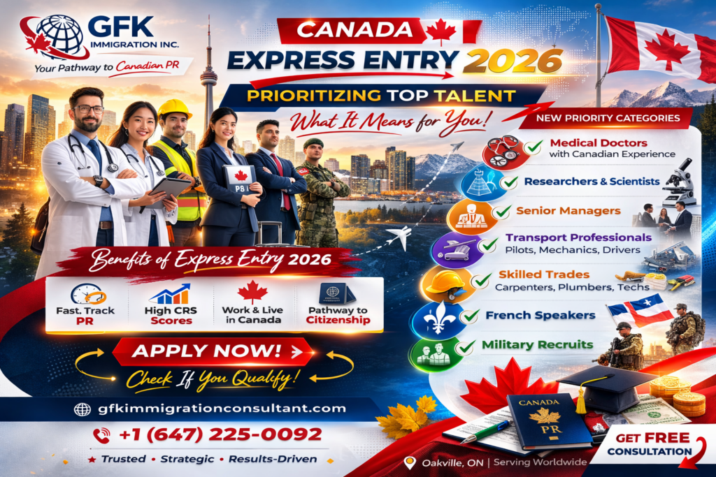Canada Prioritizes Top Talent in 2026 Express Entry