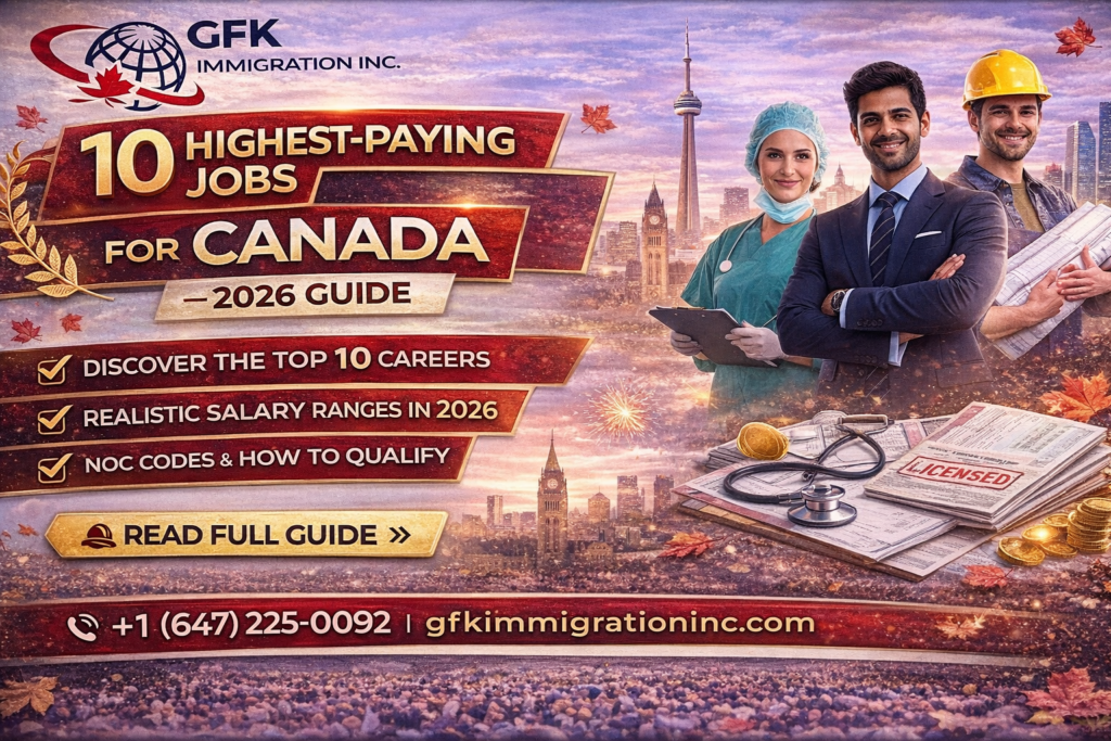 10 Highest-Paying Jobs in Canada for Immigrants — 2026 Guide