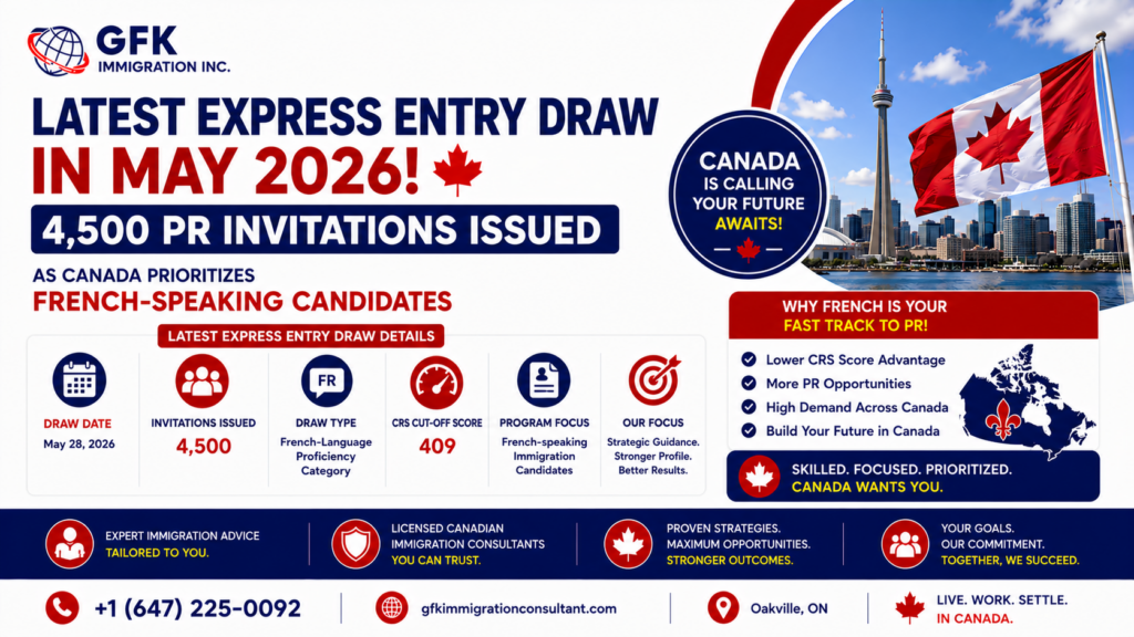 Latest Express Entry Draw in May 2026