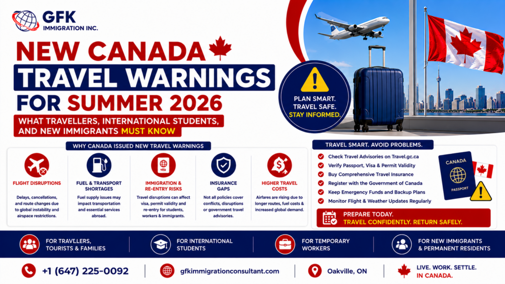 New Canada Travel Warnings