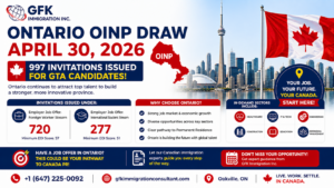Ontario OINP Draw on April 30
