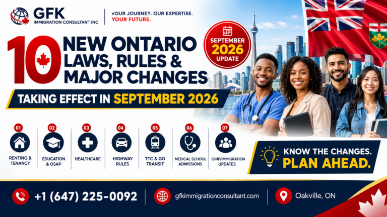 10 New Ontario Laws, Rules and Major Changes Taking Effect in September 2026